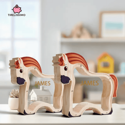 Tirelire Cheval En Bois