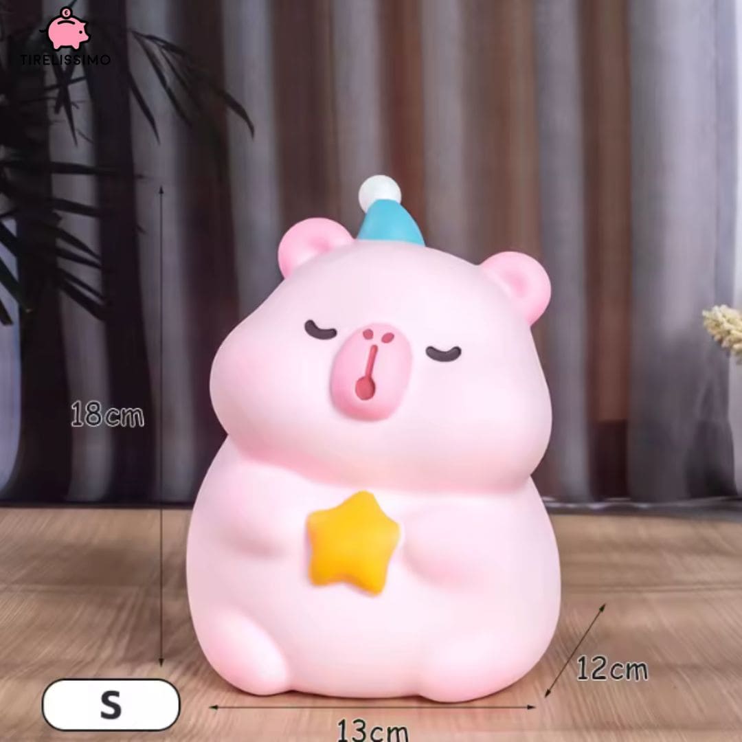 Tirelire Capybara Rose