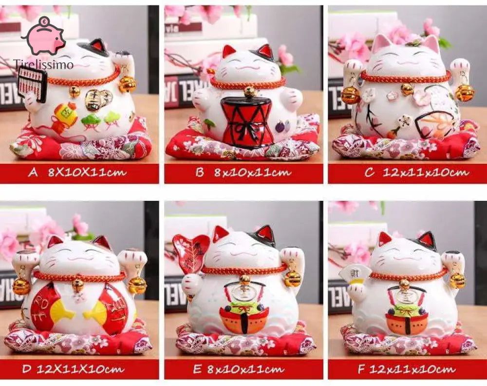 Tirelire Chat Porte Bonheur Chinois