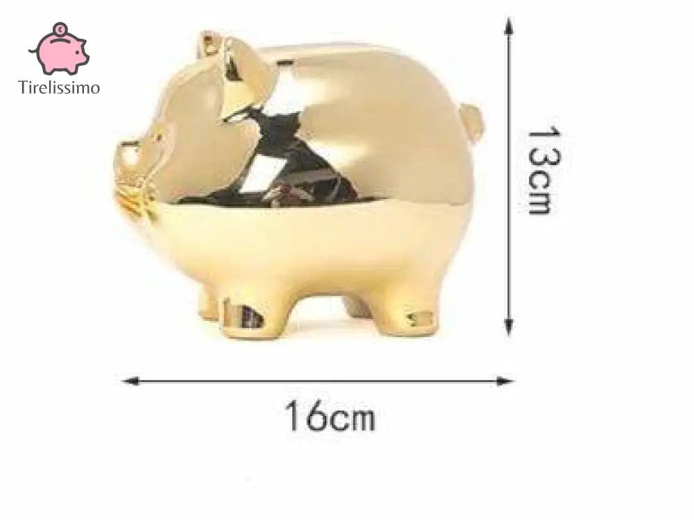 Tirelire Cochon Doré