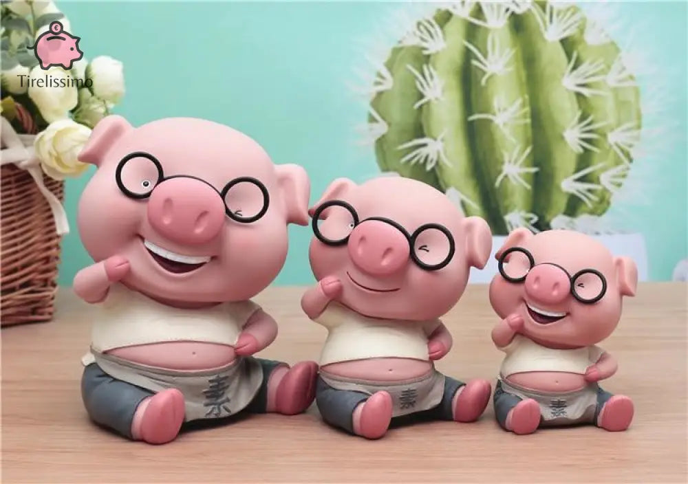 Tirelire Cochon Lunette