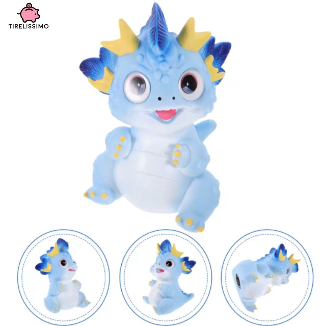 Tirelire Dragon Bleu