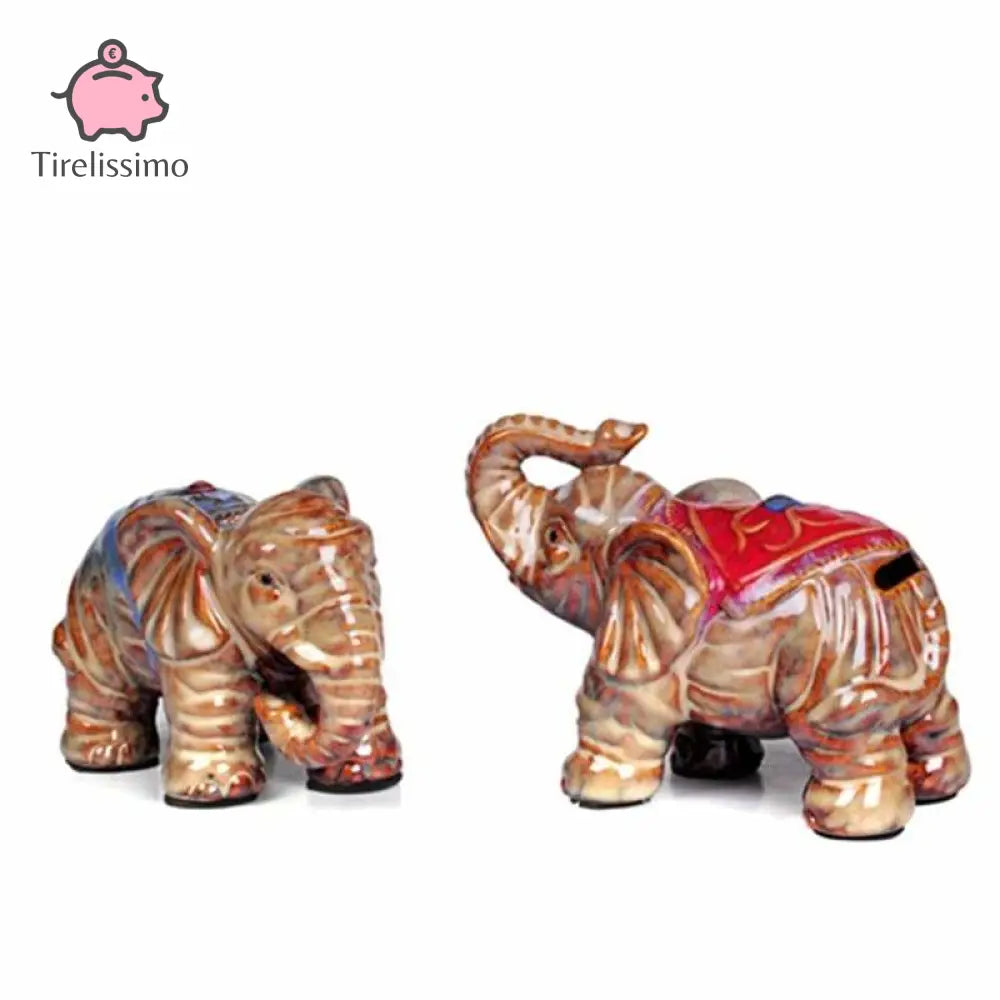 Tirelire Éléphant Vintage Bleu
