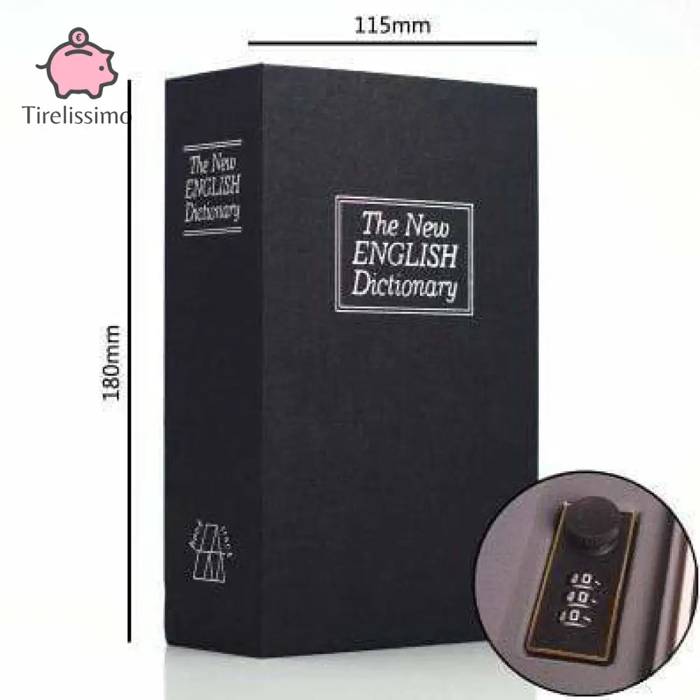 Tirelire En Forme De Livre Noir / Mot Passe