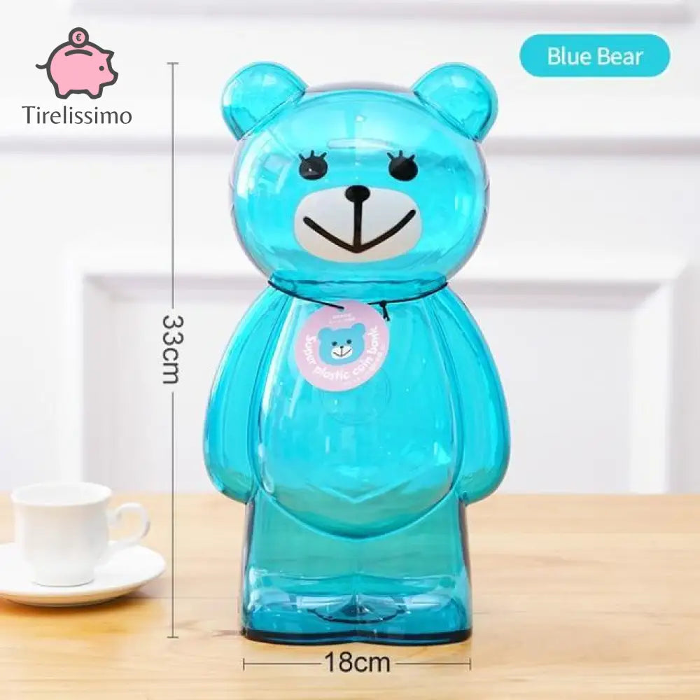 Tirelire Grand Format Ours Bleu