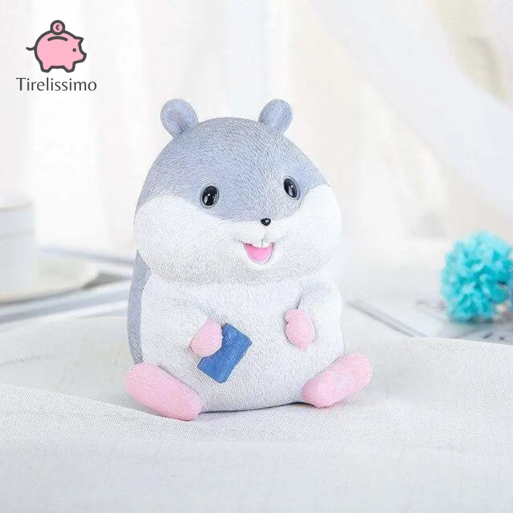 Tirelire Hamster Gris / Petite