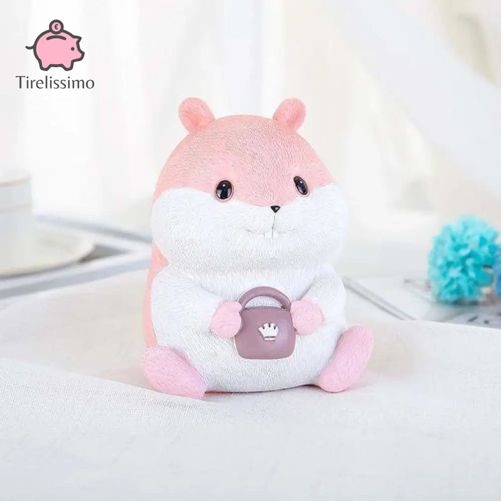 Tirelire Hamster Rose / Petite