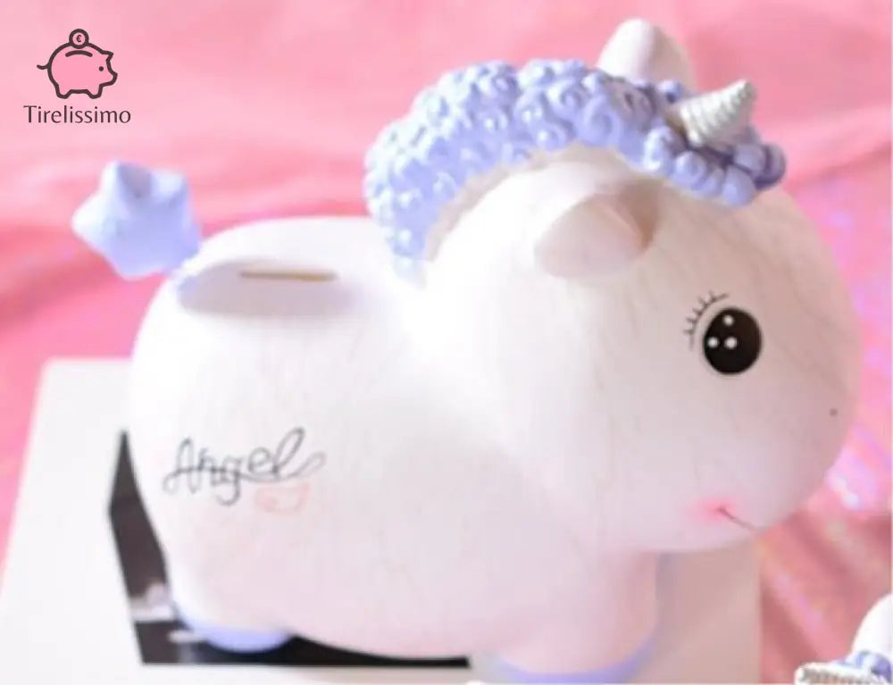 Tirelire Licorne À Décorer Bleu / Petite
