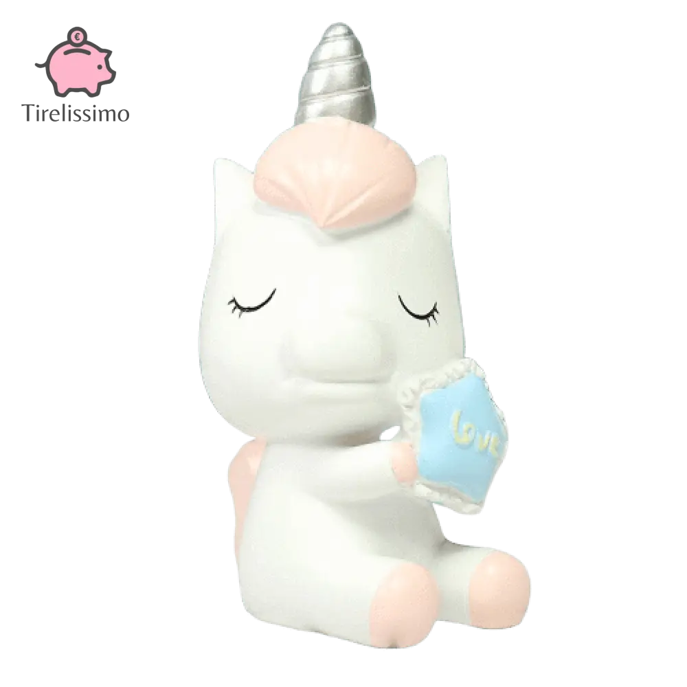 Tirelire Licorne Glow Rose