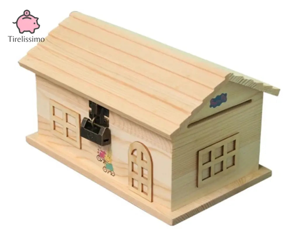 Tirelire Maison En Bois