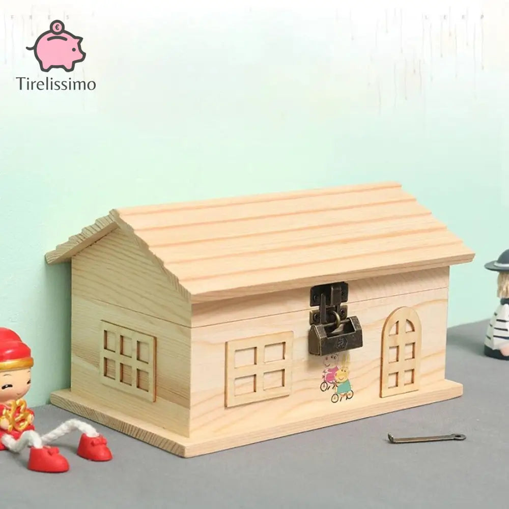 Tirelire Maison En Bois