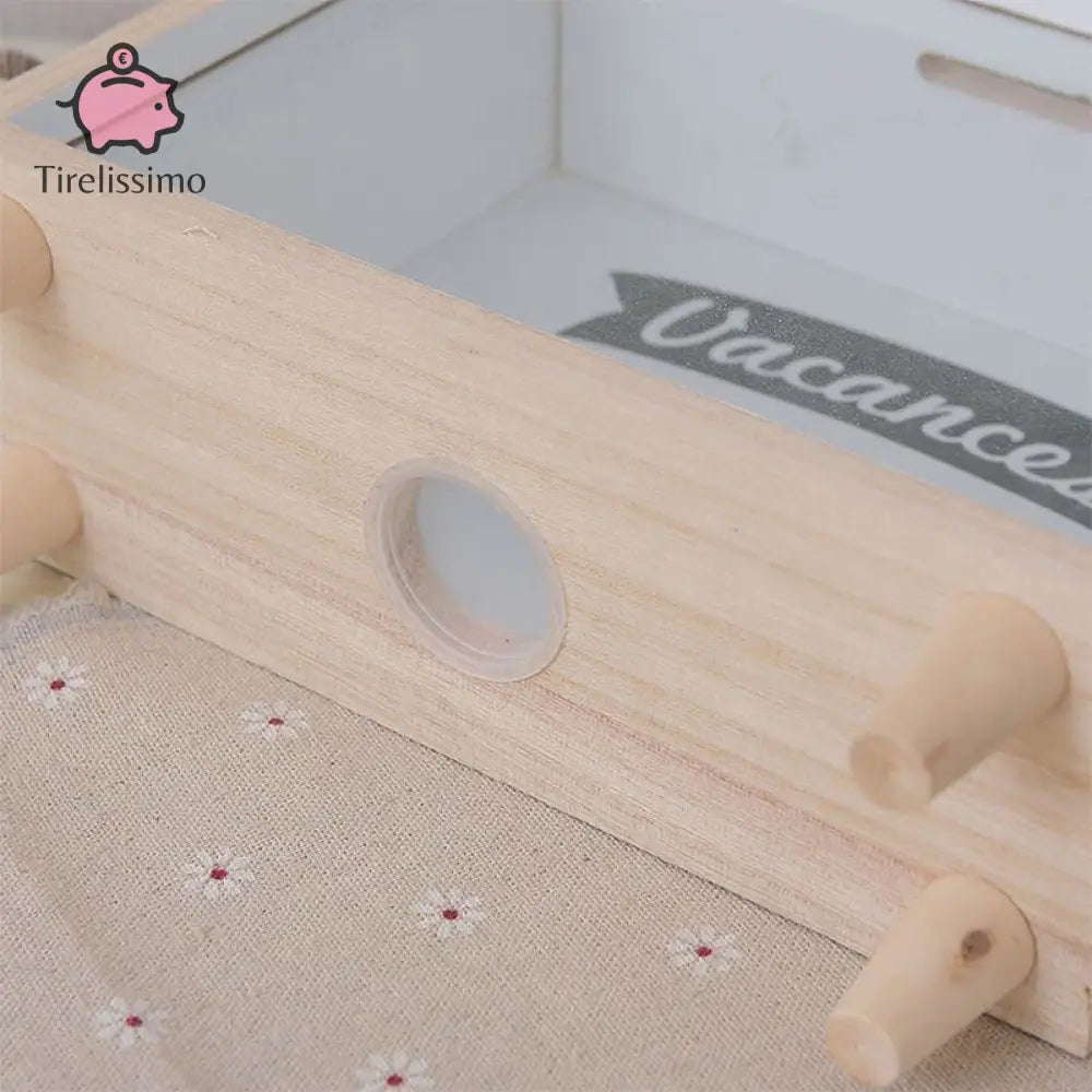 Tirelire Transparente Voyage