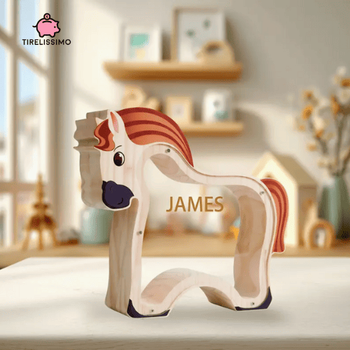Tirelire Cheval En Bois