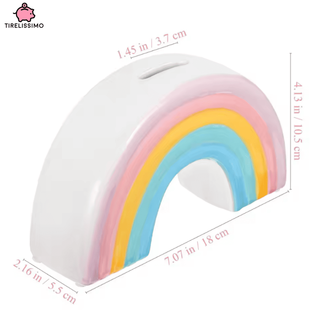 Tirelire Arc-en-Ciel en Céramique
