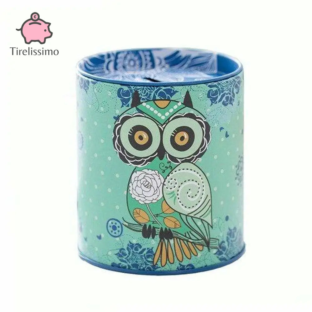 Tirelire Chouette Hibou Vert