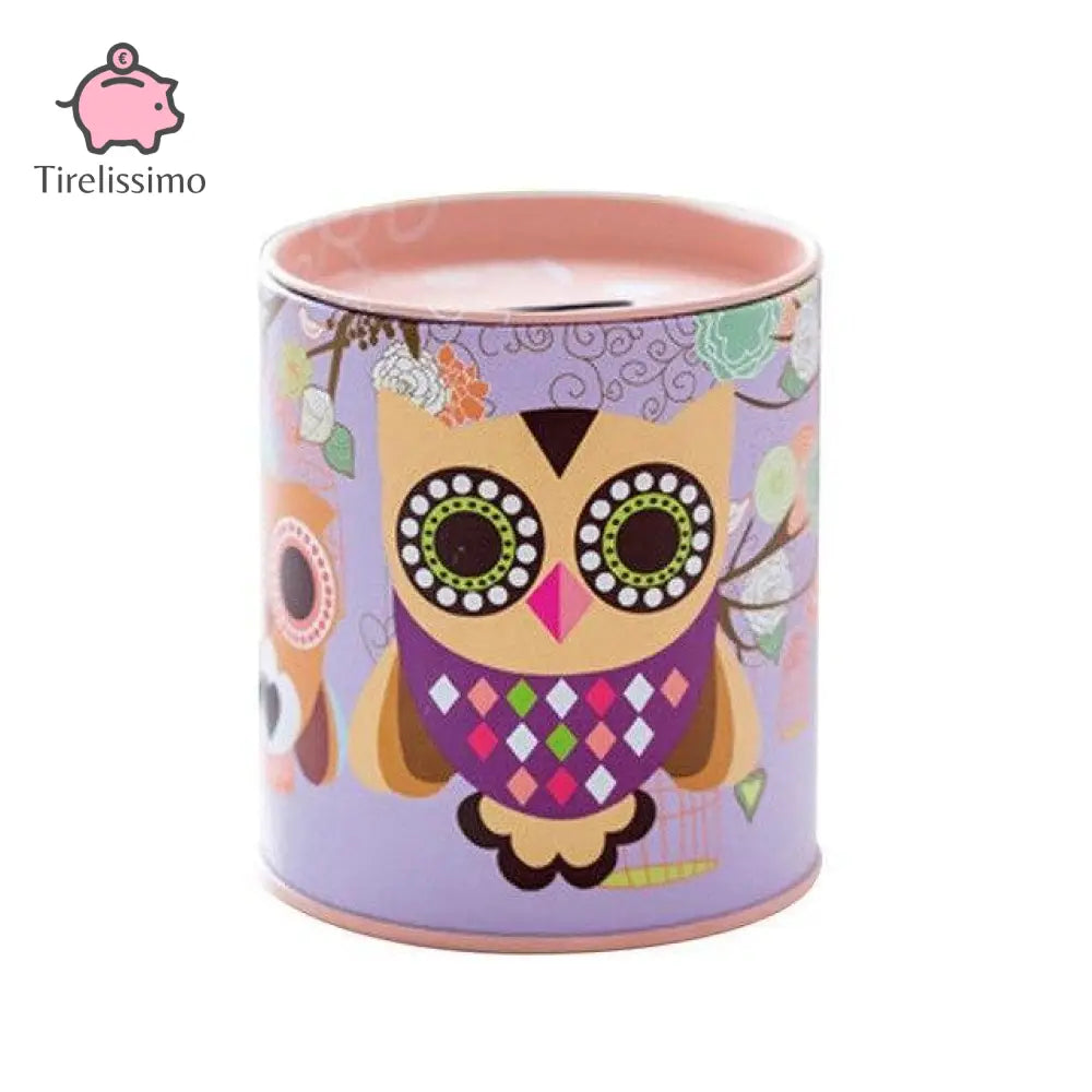 Tirelire Chouette Hibou Violet