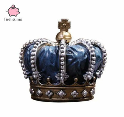 Tirelire Couronne Bleu