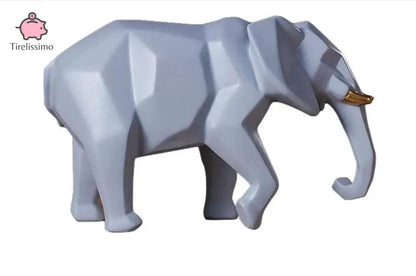 Tirelire Éléphant Design Gris