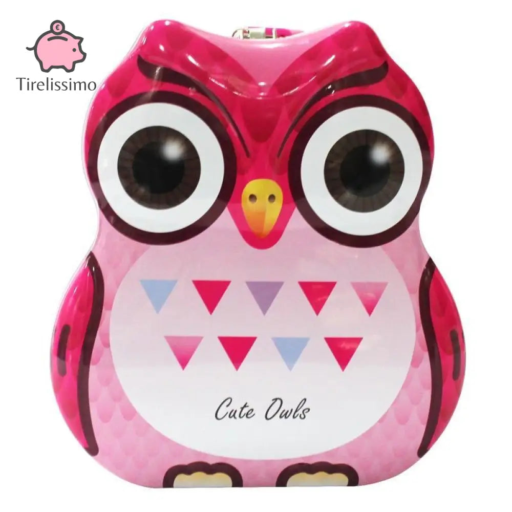 Tirelire Hibou Rose