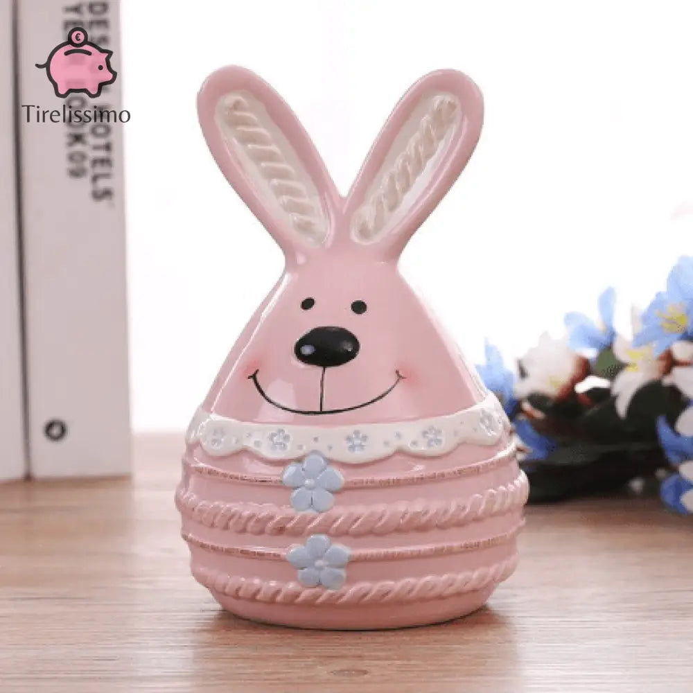 Tirelire Lapin Egmont Rose