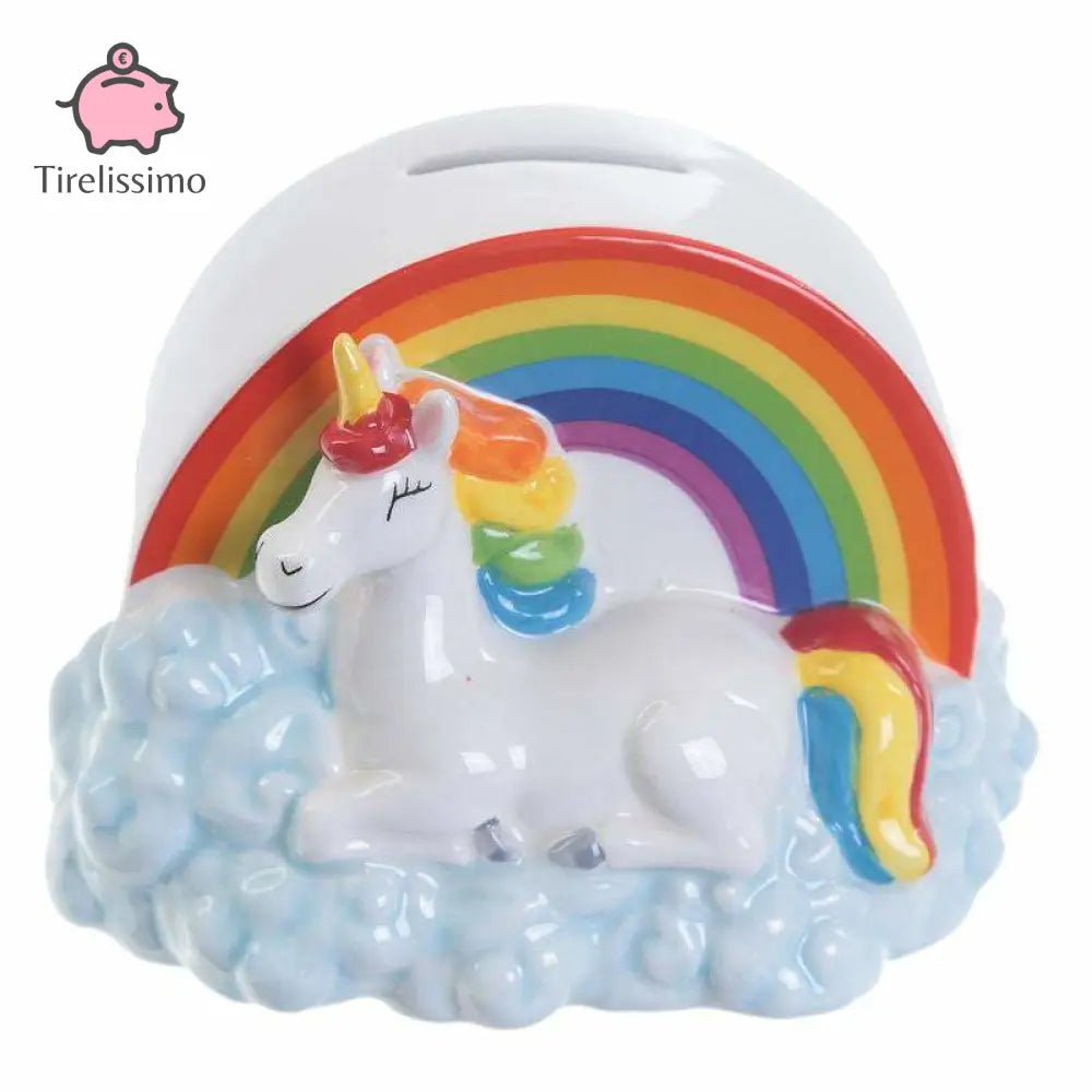 Tirelire Licorne Arc en Ciel