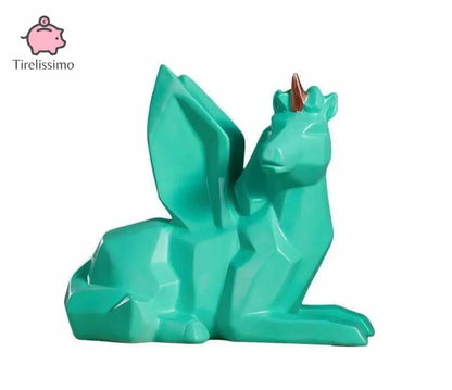 Tirelire Licorne Incassable Vert