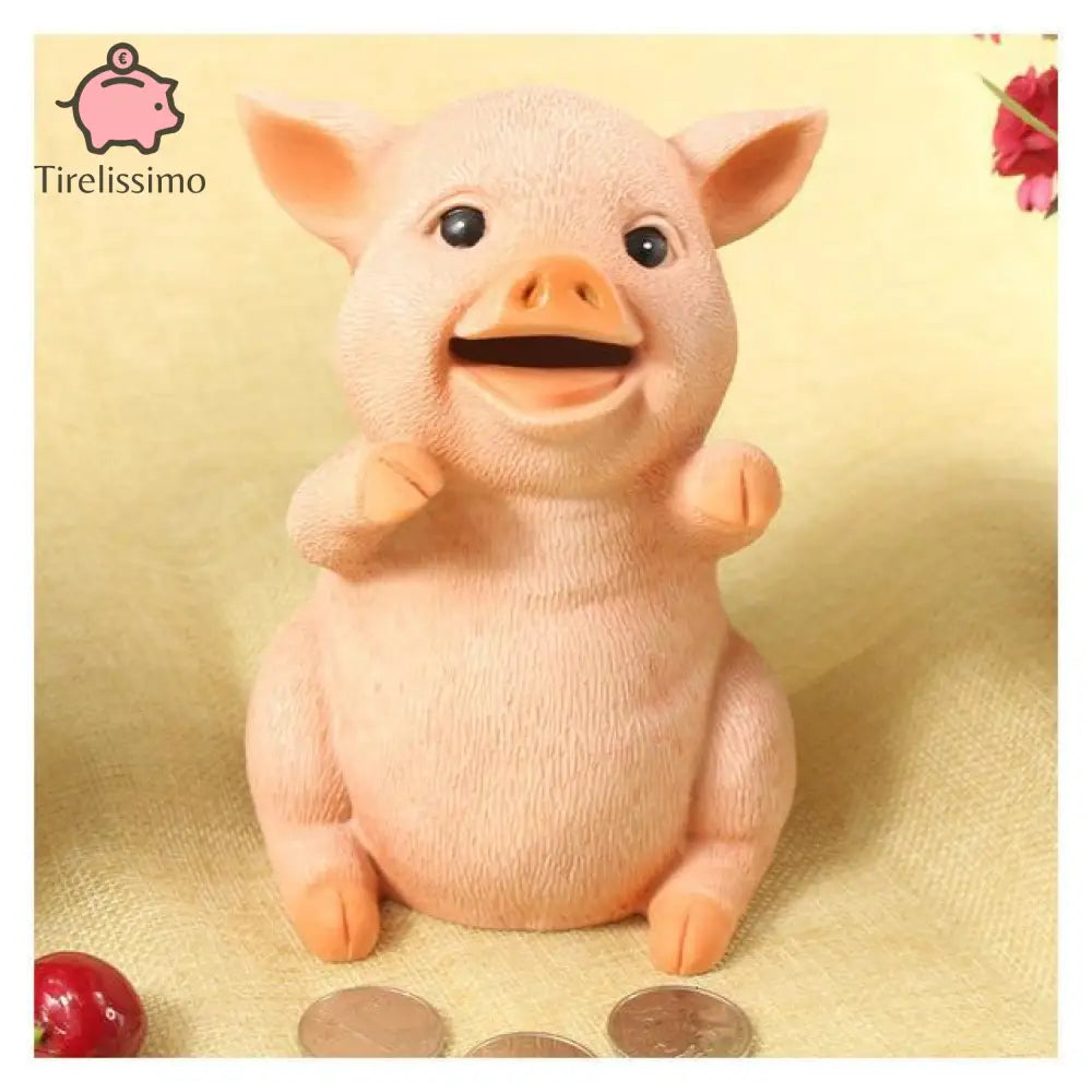 Tirelire Plastique Cochon Rose