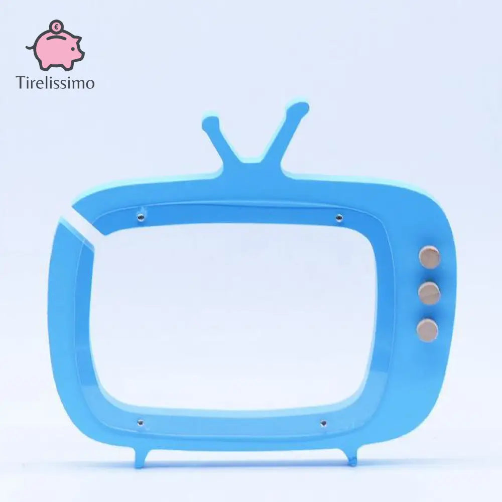 Tirelire Télévision Bleu